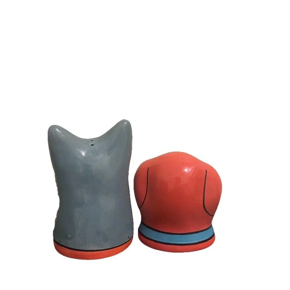 DOGZILLA Chef Dogs Ceramic Salt &‎ Pepper Shakers Set~Candace Reiter Designs